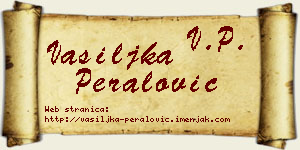 Vasiljka Peralović vizit kartica